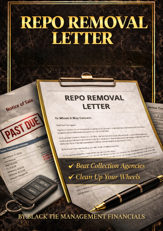 Repossession Removal Letter