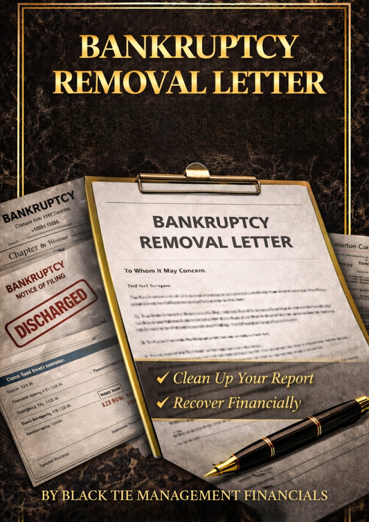 Bankruptcy Removal Letter
