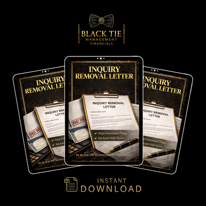 Inquiry Removal Letter