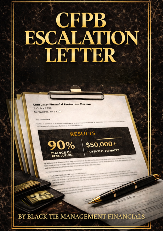 CFPB Escalation Letter