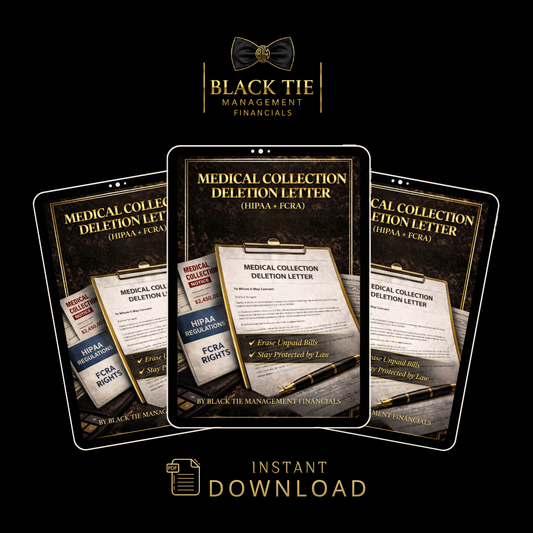 Medical Collection Deletion (HIPAA + FCRA) Letter