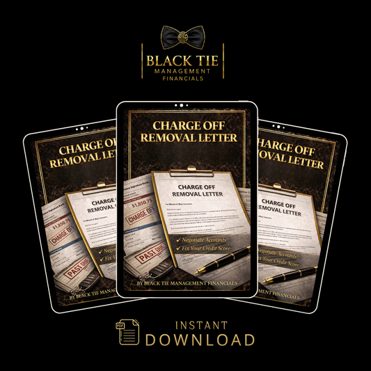 Charge Off Removal Letter